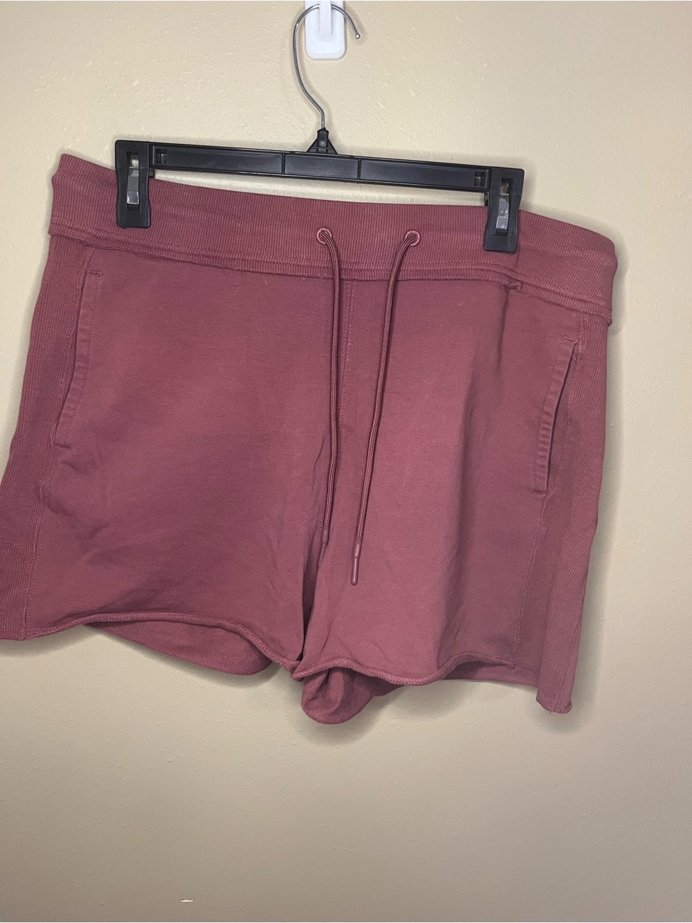 Women's Cozy Drawstring Shorts in Maroon